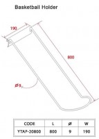 Gondola Shelving Accessories Basketball Holder